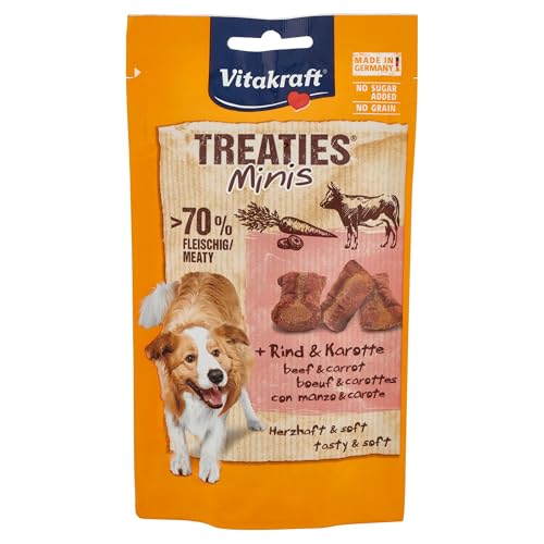 VITAKRAFT CHOVEX s.r.o Vitakraft Dog Snacks für Hunde, 48 g, Mini-Training, Wołowina und Marchewka, 8 Stück von VITAKRAFT CHOVEX s.r.o