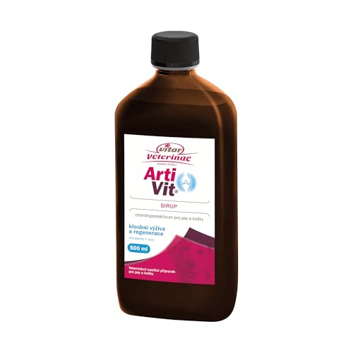 ArtiVit Sirup Hochwirksame Gelenk - Unterstützung - VITAR Veterinae - für Hunde und Katzen mit Glucosamin, MSM & Hyaluron – Flüssige Alternative zu Tabletten - 500 ml ArtiVit Sirup Hochwirksame Gelenk - Unterstützung - VITAR Veterinae - für Hunde und Katzen mit Glucosamin, MSM & Hyaluron – Flüssige Alternative zu Tabletten - 500 ml von VITAR Veterinae