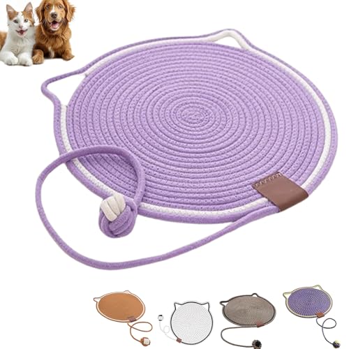 Celery Pets Dual Scratching Pad, Scratching Pads for Indoor Cats, 17”/20” Hand-Woven Without Debris Scratching Pads Indoor Cats, Pets Dual Scratching Pad with Cat Toy (19.9in,A) von VIUXL
