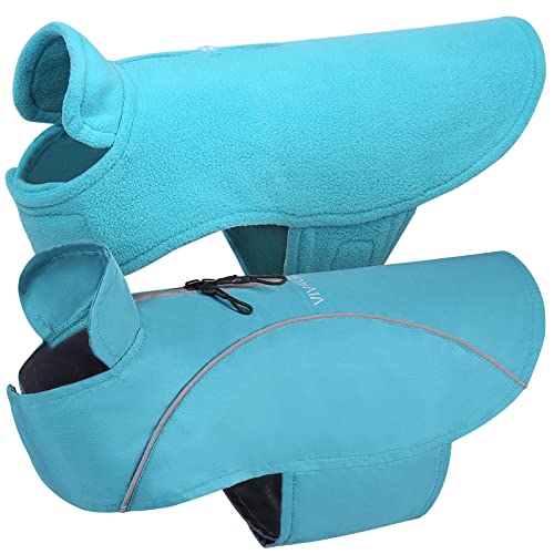 VIVAGLORY 3-in-1-Hundemäntel mit Fleecefutter, Reflektierend Wasserfest Hundemantel für kaltes Wetters, Windjacke, Warmer Pullover mit Leinenportal, Hunde Wintermäntel für Welpe Kleine Hunde VIVAGLORY 3-in-1-Hundemäntel mit Fleecefutter, Reflektierend Wasserfest Hundemantel für kaltes Wetters, Windjacke, Warmer Pullover mit Leinenportal, Hunde Wintermäntel für Welpe Kleine Hunde von VIVAGLORY
