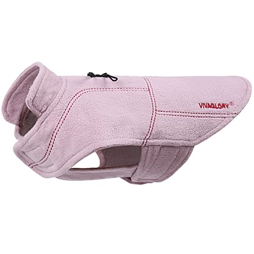VIVAGLORY Hunde-Fleeceweste, Hundepullover für Kaltes Wetter für Große Hunde, Verstellbare Winterkleidung mit Zweifachem Reißverschluss, Reflektierende Hundemäntel, Groß, Rosa VIVAGLORY Hunde-Fleeceweste, Hundepullover für Kaltes Wetter für Große Hunde, Verstellbare Winterkleidung mit Zweifachem Reißverschluss, Reflektierende Hundemäntel, Groß, Rosa von VIVAGLORY