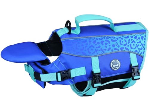 VIVAGLORY Hunde Schwimmweste mit abnehmbarem Frontauftrieb, Rettungsweste mit Reflektierenden Besätzen & Zusätzliche Polsterung zum Schwimmen & Bootfahren Dunkelblau XXS von VIVAGLORY