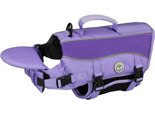 VIVAGLORY Hunde Schwimmweste mit abnehmbarem Frontauftrieb, Rettungsweste mit Reflektierenden Besätzen & Zusätzliche Polsterung zum Schwimmen & Bootfahren Lila S VIVAGLORY Hunde Schwimmweste mit abnehmbarem Frontauftrieb, Rettungsweste mit Reflektierenden Besätzen & Zusätzliche Polsterung zum Schwimmen & Bootfahren Lila S von VIVAGLORY