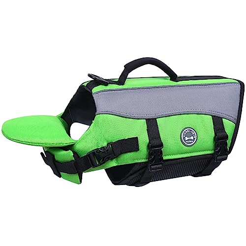 VIVAGLORY Hunde Schwimmweste mit abnehmbarem Frontauftrieb, Rettungsweste mit Reflektierenden Besätzen & Zusätzliche Polsterung zum Schwimmen & Bootfahren Neon-Grün XS VIVAGLORY Hunde Schwimmweste mit abnehmbarem Frontauftrieb, Rettungsweste mit Reflektierenden Besätzen & Zusätzliche Polsterung zum Schwimmen & Bootfahren Neon-Grün XS von VIVAGLORY