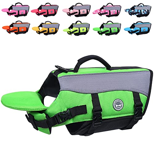 VIVAGLORY Front Float Schwimmweste Hund, Hundeschwimmweste für Bootfahren, Schwimmweste with Kopfstütze, Auftrieb & Schwimmhilfe, XXS, Neon-Grün VIVAGLORY Front Float Schwimmweste Hund, Hundeschwimmweste für Bootfahren, Schwimmweste with Kopfstütze, Auftrieb & Schwimmhilfe, XXS, Neon-Grün von VIVAGLORY