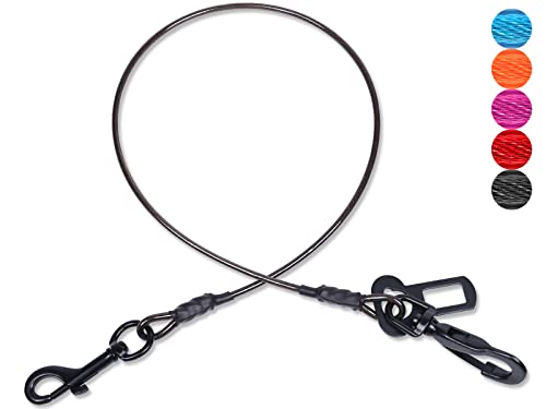 VIVAGLORY Hunde-Sicherheitsgurt, Kausicher, Multifunktional, Wasserdicht, Robustes Stahlseil, Haustier-Auto-Rückhaltegeschirr, 95 cm, Schwarz VIVAGLORY Hunde-Sicherheitsgurt, Kausicher, Multifunktional, Wasserdicht, Robustes Stahlseil, Haustier-Auto-Rückhaltegeschirr, 95 cm, Schwarz von VIVAGLORY