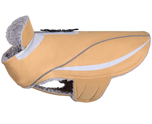 VIVAGLORY Hundemantel, Leichtgewichtig Kuschelig Hundejacke Fleece Für Den Spätherbst und den Frühwinter, Wasserbeständig Hundefleeceweste für Klein Haustiere Gehen Training, Khaki VIVAGLORY Hundemantel, Leichtgewichtig Kuschelig Hundejacke Fleece Für Den Spätherbst und den Frühwinter, Wasserbeständig Hundefleeceweste für Klein Haustiere Gehen Training, Khaki von VIVAGLORY
