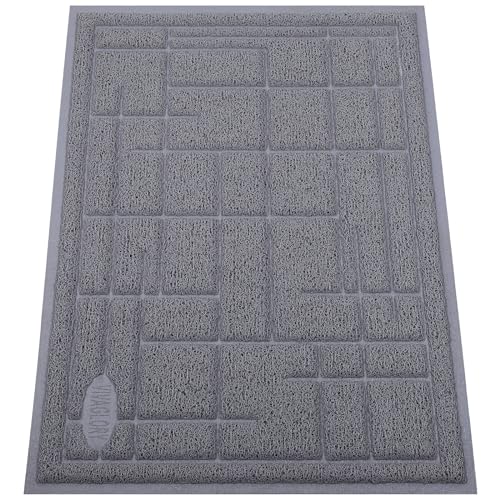VIVAGLORY Katzenstreu-Matte zum Auffangen von Streu, Katzenstreu-Teppichfänger, wasserdichte Futter- und Futtermatten für Katzen, Hunde und kleine Tiere, ungiftige Sicherheit für Haustiere, 60×43cm VIVAGLORY Katzenstreu-Matte zum Auffangen von Streu, Katzenstreu-Teppichfänger, wasserdichte Futter- und Futtermatten für Katzen, Hunde und kleine Tiere, ungiftige Sicherheit für Haustiere, 60×43cm von VIVAGLORY