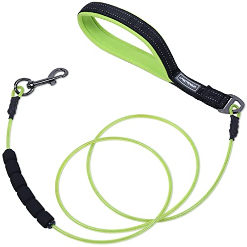 VIVAGLORY Kausicher Trainingsleine, Wasserdicht Nicht kaubar Hundeleine Kette aus Metall, Weichschaum Reflektierend Gepolsterter Griff, Edelstahl Drahtseil Leine für Kleine Mittel Große Hunde, 150CM VIVAGLORY Kausicher Trainingsleine, Wasserdicht Nicht kaubar Hundeleine Kette aus Metall, Weichschaum Reflektierend Gepolsterter Griff, Edelstahl Drahtseil Leine für Kleine Mittel Große Hunde, 150CM von VIVAGLORY