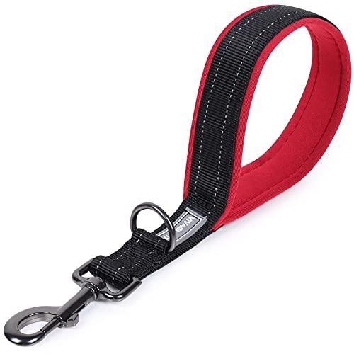 VIVAGLORY Kurzführer Hund Hundeleine Kurz Kurze Leine Hund Nylonleine Hundeleine Mittelgroße Große Hunde Kurzführer Hund Metallclip Hundeleine mit Kurzführer, 32 cm Länge 2,5 cm Breite, Schwarz/Rot VIVAGLORY Kurzführer Hund Hundeleine Kurz Kurze Leine Hund Nylonleine Hundeleine Mittelgroße Große Hunde Kurzführer Hund Metallclip Hundeleine mit Kurzführer, 32 cm Länge 2,5 cm Breite, Schwarz/Rot von VIVAGLORY