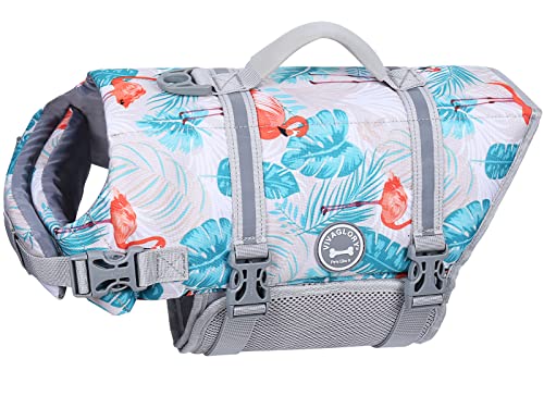 VIVAGLORY Rip Stop Schwimmweste Hund, Hundeschwimmweste, Schwimmhilfe & Auftrieb, Rettungsweste Hund für Bootfahren, M, Blätterblau VIVAGLORY Rip Stop Schwimmweste Hund, Hundeschwimmweste, Schwimmhilfe & Auftrieb, Rettungsweste Hund für Bootfahren, M, Blätterblau von VIVAGLORY