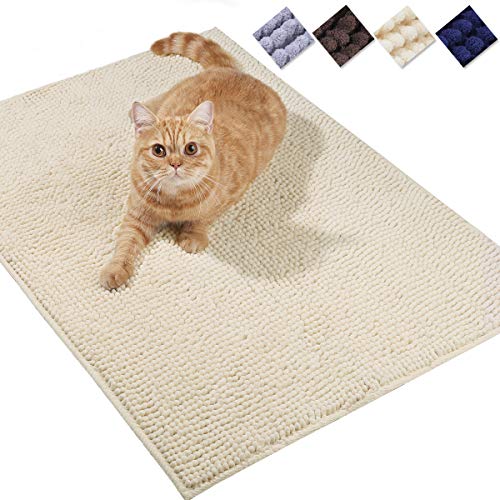 VIVAGLORY Soft Katzenklo-Matte, Große Streufangmatte für die Indoor Katze, Maschinenwaschbar Cat Kitty Katzenstreu-Matte mit Rutschfester und Wasserfester Unterseite, 80 × 50cm, Beige VIVAGLORY Soft Katzenklo-Matte, Große Streufangmatte für die Indoor Katze, Maschinenwaschbar Cat Kitty Katzenstreu-Matte mit Rutschfester und Wasserfester Unterseite, 80 × 50cm, Beige von VIVAGLORY