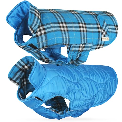 VIVAGLORY SoftJoy Hundemantel für Hunde Hundejacke Welpe Wintermantel Winterjacken & Wintermäntel Hundepullover Hundemantel für Winter Klettverschluss Wendbarer Softshell L Blau VIVAGLORY SoftJoy Hundemantel für Hunde Hundejacke Welpe Wintermantel Winterjacken & Wintermäntel Hundepullover Hundemantel für Winter Klettverschluss Wendbarer Softshell L Blau von VIVAGLORY