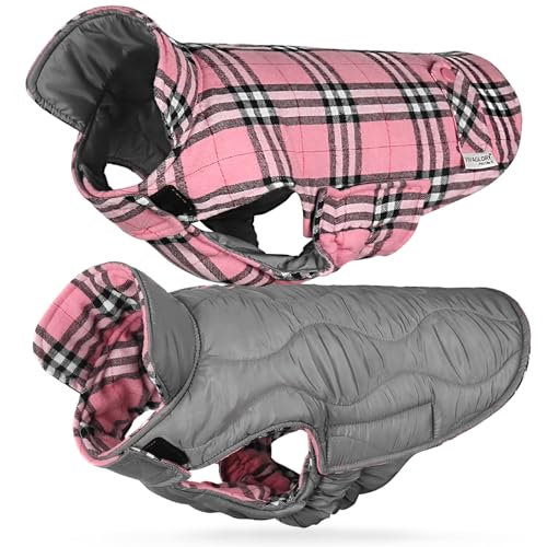 VIVAGLORY SoftJoy Hundemantel für Hunde Hundejacke Welpe Wintermantel Winterjacken & Wintermäntel Hundepullover Hundemantel für Winter Klettverschluss Wendbarer Softshell L Pink VIVAGLORY SoftJoy Hundemantel für Hunde Hundejacke Welpe Wintermantel Winterjacken & Wintermäntel Hundepullover Hundemantel für Winter Klettverschluss Wendbarer Softshell L Pink von VIVAGLORY