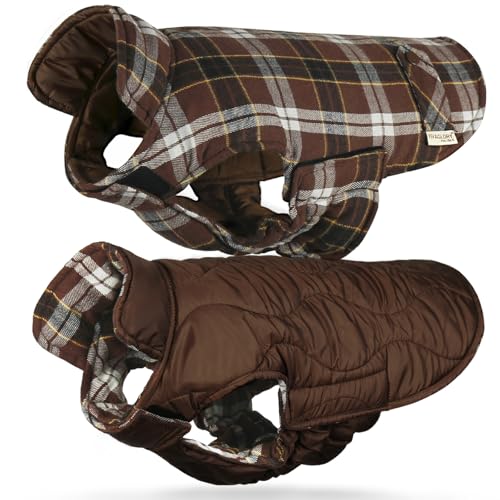 VIVAGLORY SoftJoy Hundemantel für Hunde Hundejacke Welpe Wintermantel Winterjacken & Wintermäntel Hundepullover Hundemantel für Winter Klettverschluss Wendbarer Softshell M Kaffee VIVAGLORY SoftJoy Hundemantel für Hunde Hundejacke Welpe Wintermantel Winterjacken & Wintermäntel Hundepullover Hundemantel für Winter Klettverschluss Wendbarer Softshell M Kaffee von VIVAGLORY