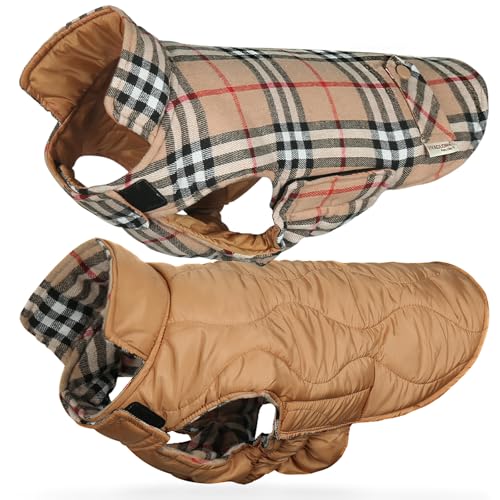 VIVAGLORY SoftJoy Hundemantel für Hunde Hundejacke Welpe Wintermantel Winterjacken & Wintermäntel Hundepullover Hundemantel für Winter Klettverschluss Wendbarer Softshell S Khaki VIVAGLORY SoftJoy Hundemantel für Hunde Hundejacke Welpe Wintermantel Winterjacken & Wintermäntel Hundepullover Hundemantel für Winter Klettverschluss Wendbarer Softshell S Khaki von VIVAGLORY