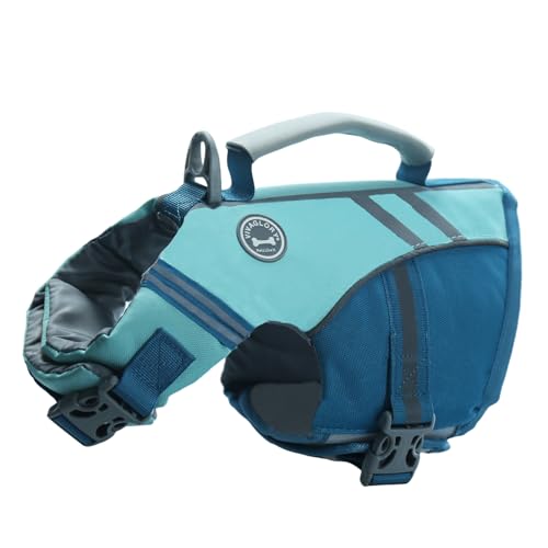 VIVAGLORY Sports Style Schwimmweste Hund, Hundeschwimmweste für Bootfahren, Auftrieb & Schwimmhilfe, Schwimmweste, XS, Cyan VIVAGLORY Sports Style Schwimmweste Hund, Hundeschwimmweste für Bootfahren, Auftrieb & Schwimmhilfe, Schwimmweste, XS, Cyan von VIVAGLORY
