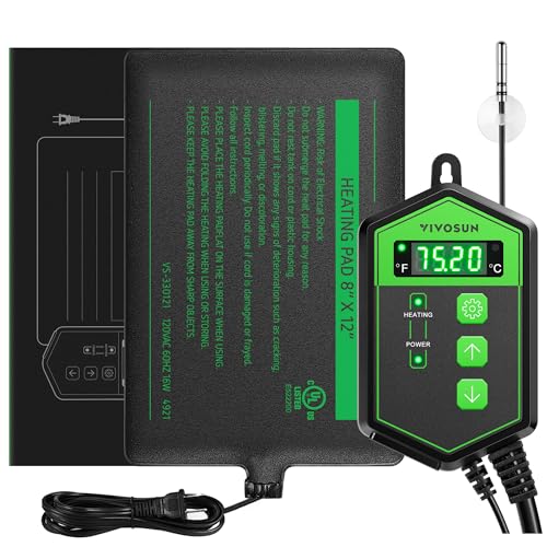 Vivosun Reptilien-Heizmatte und digitales Thermostat, 20,3 x 30,5 cm von VIVOSUN