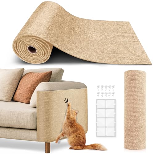 VIVOYAN Kratzmatte für Katzen, 78,7 x 15,8 cm, selbstklebend, zuschneidbar, Kratzbaum für Katzen zum Klettern für Katzensofa oder Wandschutz, Turmabdeckung VIVOYAN Kratzmatte für Katzen, 78,7 x 15,8 cm, selbstklebend, zuschneidbar, Kratzbaum für Katzen zum Klettern für Katzensofa oder Wandschutz, Turmabdeckung von VIVOYAN