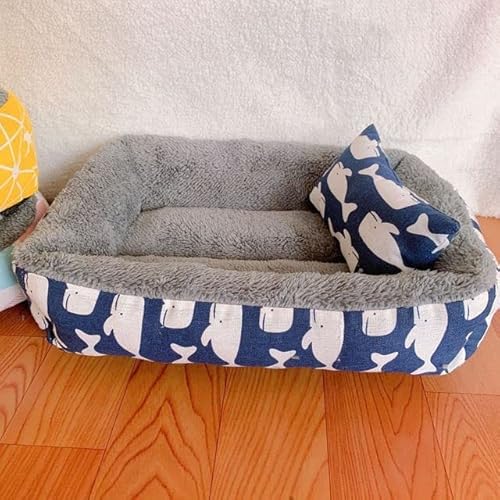 VIXDA Baumwolle Hundebett Hundesofa Wasserdichtes Nest Hundekörbe Matte Weiches Haustierbett Herbst Winter Warmes Gemütliches Hundehaus Haustierprodukte Katzenbett von VIXDA