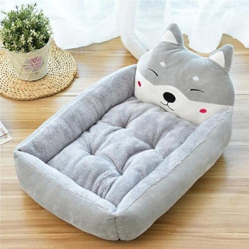 VIXDA Hundebett Tierkarikatur Geformte Matte Liege Sofa Abnehmbares Haustierbett Hundeunterlage Zwinger Wintererwärmung Große Korbmatratze VIXDA Hundebett Tierkarikatur Geformte Matte Liege Sofa Abnehmbares Haustierbett Hundeunterlage Zwinger Wintererwärmung Große Korbmatratze von VIXDA