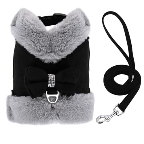 VIXDA Niedliches Chihuahua Yorkie Hunde- und Katzengeschirr, Leine, warme Winter-Haustier-Welpen-Kleidung, Weste, kleine Hundekleidung für Mops, französische Bulldogge VIXDA Niedliches Chihuahua Yorkie Hunde- und Katzengeschirr, Leine, warme Winter-Haustier-Welpen-Kleidung, Weste, kleine Hundekleidung für Mops, französische Bulldogge von VIXDA