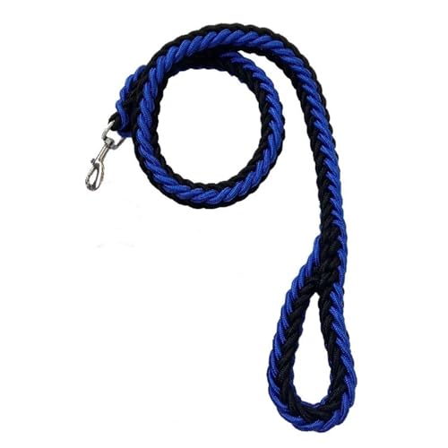 Hundeleine 1,2 M Nylon Hundegeschirr Leine for Mittelgroße Hunde Führt Haustier Training Laufen Gehen Sicherheit Bergsteigen Hundeleinen Seile(Blackblue) von VMDVBNA