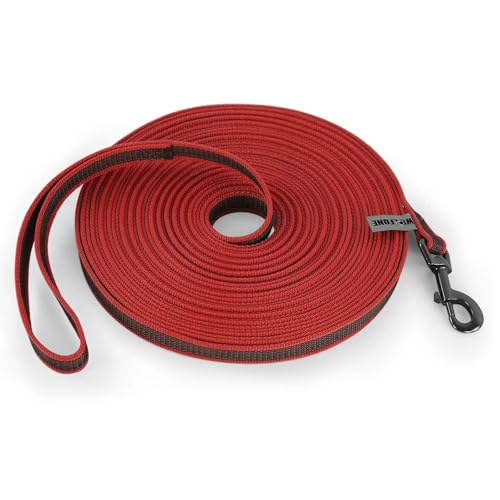 Hundeleine 1,5 m, 5 m, 10 m, 15 m, mittelgroß, klein, lang, Hundeleine, 10 m, einfaches und bequemes Training, große Hundeleinen(Red,3.0M) von VMDVBNA