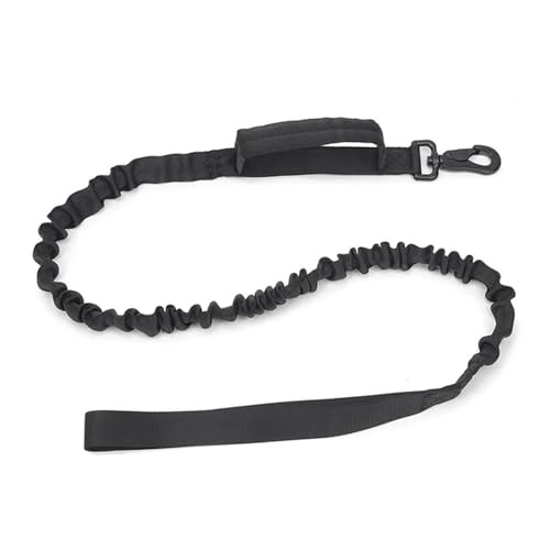 Hundeleine Hundehalsband, langlebiges Leinen-Set, verstellbare Haustierhalsband-Leine, mittelgroßer großer Hund, Deutscher Schäferhund, Trainingszubehör(Black Leash,L Neck 45-55CM) von VMDVBNA