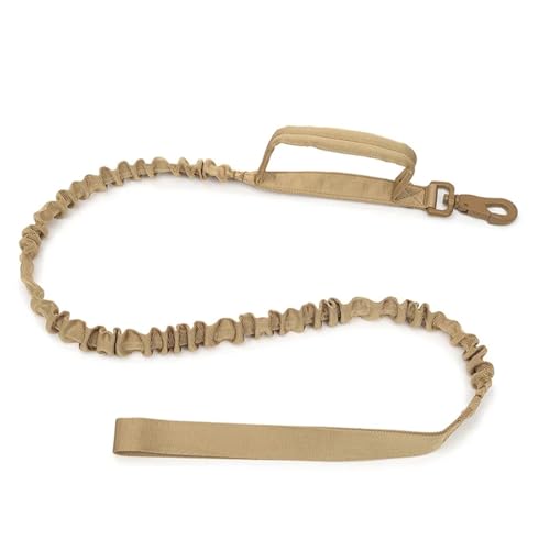 Hundeleine Hundehalsband, langlebiges Leinen-Set, verstellbare Haustierhalsband-Leine, mittelgroßer großer Hund, Deutscher Schäferhund, Trainingszubehör(Khaki Leash,M Neck 38-47CM) von VMDVBNA
