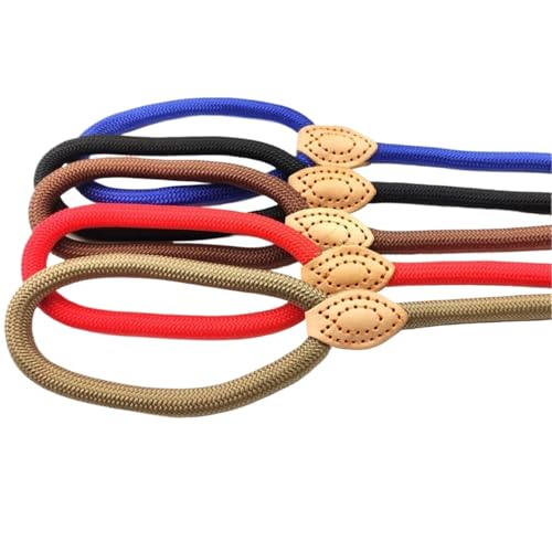 Hundeleine Verstellbares Halsbandgeschirr, Hundeleine, Nylon-Haustierleine, Hundegeschirr, langlebiger Seilgürtel, leichtes Hundezubehör, Katzenhalsband(Random Color 1.5m,Diameter 1.5cm) von VMDVBNA