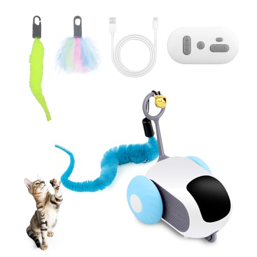 VMUTGA Interaktives, Elektrisches mit Fernbedienung, Elektrisches Katzenspielzeug, Katzenspielzeug mit 2 Modi, Katzengeschenk - Blau VMUTGA Interaktives, Elektrisches mit Fernbedienung, Elektrisches Katzenspielzeug, Katzenspielzeug mit 2 Modi, Katzengeschenk - Blau von VMUTGA