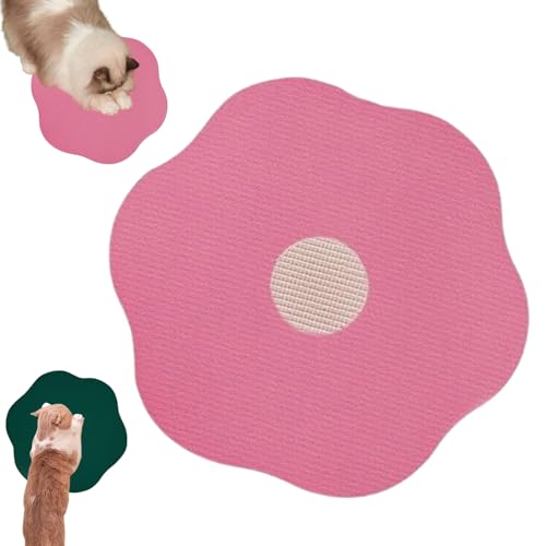 Blumen-Kratzbrett für Katzen zum Anbringen an die Wand, zum Aufhängen und Kratzen, Selbstklebende Kratzmatte (C) von VNDUIFH