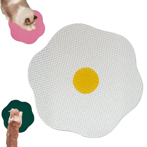 Blumen-Kratzbrett für Katzen zum Anbringen an die Wand, zum Aufhängen und Kratzen, Selbstklebende Kratzmatte (E) von VNDUIFH