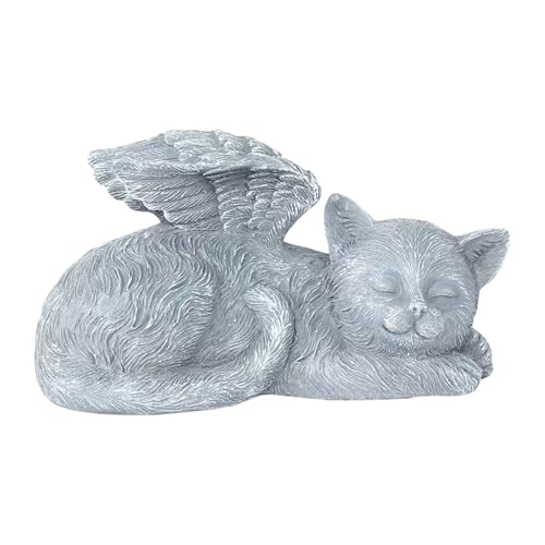VNHATY Engel Katze Handwerk Ornamente Harz Handwerk Garten Design Dekoration Engel Katze Denkmal Grabstein Gedenkstatue Katze Grabstein Geeignet für Haus Garten Dekoration Grabstein VNHATY Engel Katze Handwerk Ornamente Harz Handwerk Garten Design Dekoration Engel Katze Denkmal Grabstein Gedenkstatue Katze Grabstein Geeignet für Haus Garten Dekoration Grabstein von VNHATY