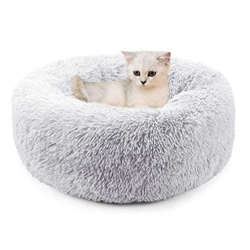 VOCD Katzenbett, Weiches Warmes Haustiernestbett, Plüsch-Donut-Haustierbett, Runder Warmer Kuschelzwinger Zum Schlafen Im Winter, Verbesserter Schlaf, Rutschfester Boden, Maschinenwaschbar VOCD Katzenbett, Weiches Warmes Haustiernestbett, Plüsch-Donut-Haustierbett, Runder Warmer Kuschelzwinger Zum Schlafen Im Winter, Verbesserter Schlaf, Rutschfester Boden, Maschinenwaschbar von VOCD