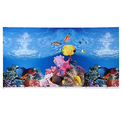 VOCOSTE 20,47 "x11,81, Aquarium Hintergrund Plakat, Fisch Tank Dekor Aufkleber von VOCOSTE