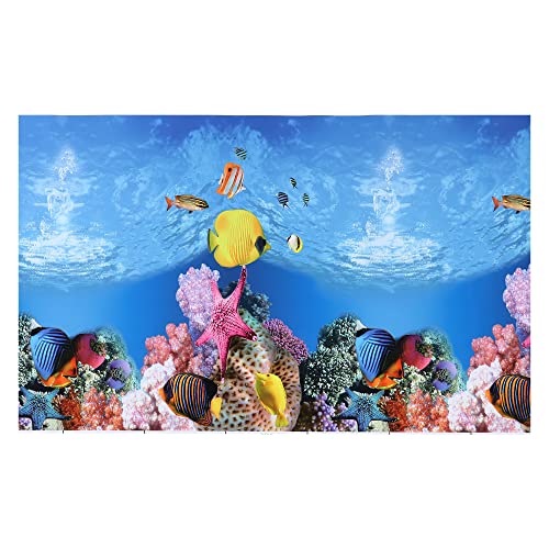 VOCOSTE 24,41" x15,75, Aquarium Hintergrund Plakat, Fisch Tank Dekor Aufkleber von VOCOSTE