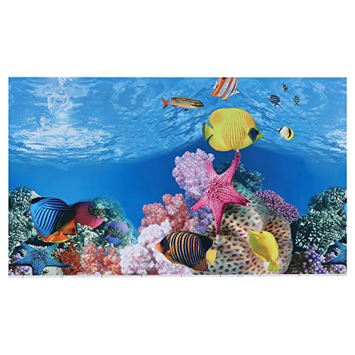 VOCOSTE 32,28" x19,69, Aquarium Hintergrund Plakat, Fisch Tank Dekor Aufkleber von VOCOSTE