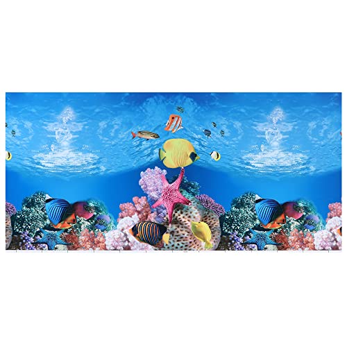 VOCOSTE 48,03 "x 23,62", Aquarium-Hintergrundposter, Aquarium-Dekorationsaufkleber von VOCOSTE