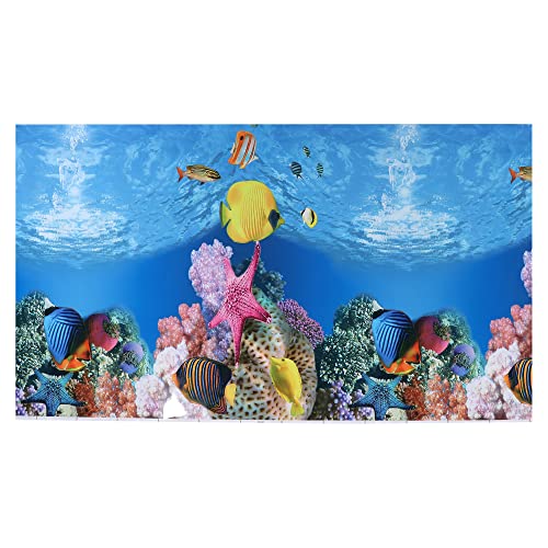 VOCOSTE 48,03 "x27,56, Aquarium Hintergrund Poster, Aquarium Dekor Aufkleber von VOCOSTE