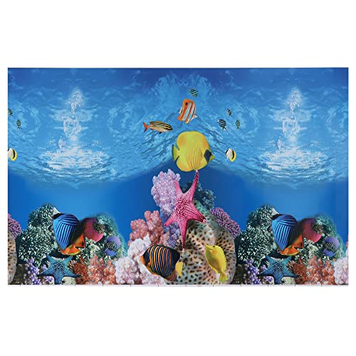 VOCOSTE Aquarium Hintergrund Poster Dekor Aufkleber PVC 48.03"x31.50" von VOCOSTE