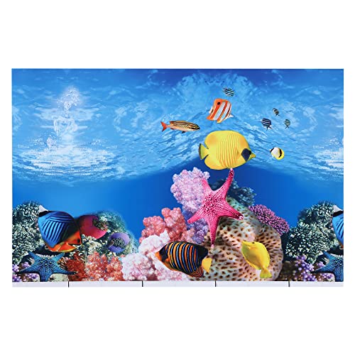 VOCOSTE Aquarium Hintergrund Poster Dekoration Aufkleber 16,54" x11,81 von VOCOSTE