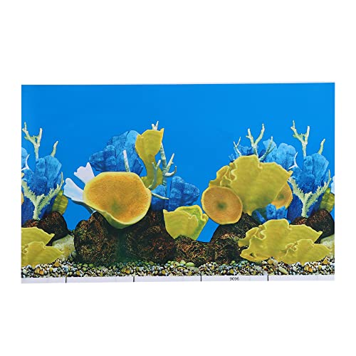 VOCOSTE Aquarium Hintergrund doppelseitige Dekoration Aufkleber 11,81" x16,54 von VOCOSTE