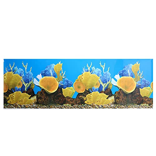 VOCOSTE Doppelseitige Aquarien Hintergrund Dekor Aufkleber 19.69"x59.84" von VOCOSTE