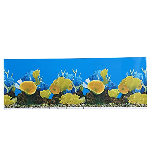 VOCOSTE Doppelseitige Aquarium Hintergrund Dekor Aufkleber, 11,81" x32,28 von VOCOSTE