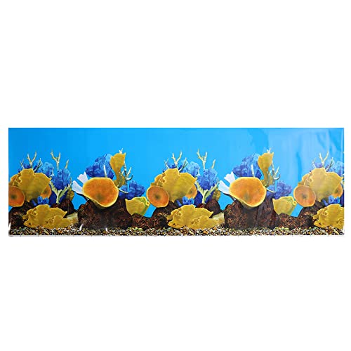VOCOSTE Doppelseitige Aquarium Hintergrund Dekor Aufkleber, 23,62" x71,65 von VOCOSTE