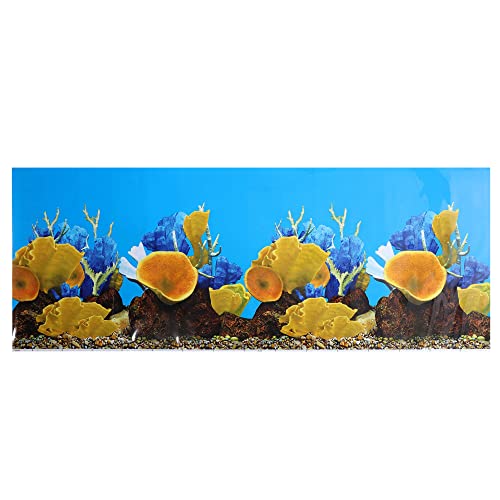 VOCOSTE Doppelseitiger Aquarium Hintergrund Dekor Aufkleber, 23,62 "x48,03 von VOCOSTE