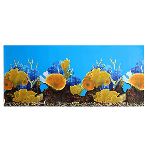 VOCOSTE Doppelseitiger Aquarium-Hintergrunddekor-Aufkleber, 23,62" x 40,16" von VOCOSTE