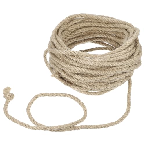 VOCOSTE Natürliche Sisalseil für Kratzbaum, 6mm Durchmesser, 33ft Natur Sisal Seil für Katzen, Kratzseil, Haushalt, Garten, DIY, Dekoration von VOCOSTE